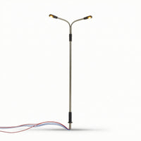 Double-Head Model Light Battery Powered Miniature Street Light for Diorama