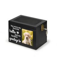 Pet Memorial Box with Photo Frame Personalized for Grieving Families