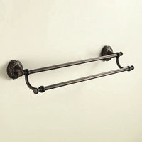 doubleBar Towel Rack Long-Lasting Towel Rack with Dual Rods Sturdy for Bathroom