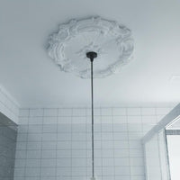 Light Fixture Medallion PU Material Ornate Ceiling Rosette Easy Install