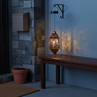 Metal Solar Lantern Auto on at Dusk Outdoor Decor Weather Resistant for Patio