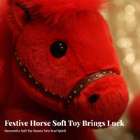 Equine Plush Stuffed Creature Giftable Horse Stuffed Toy Stuffed Horse Doll Soft Cute Design for Children, Presentation