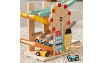 Wooden Race Track Car Ramp Racer Hands-on Wooden Ramp Racer Educational Slide Toy for Young Children