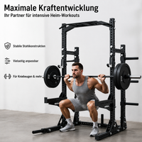 Foldable Squat Rack with Pull-Up Bar, Wall-Mounted Dumbbell Rack for Home, 1000 kg Load Capacity, Space-Saving & Height-Adjustable