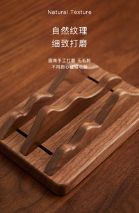 Solid Wood Desktop Storage Rack for Laptops, Adjustable Multi-Function Organizer