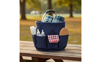 Foldable Garden Tool Bag Oxford Cloth Foldable Utility Basket Multiple Pockets Portable Cleaning Carrier for Gardeners, Gardening, Camping