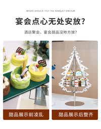 下午茶点心架自助餐甜品台展示架宴会茶歇蛋糕摆件摆台跨境果盘