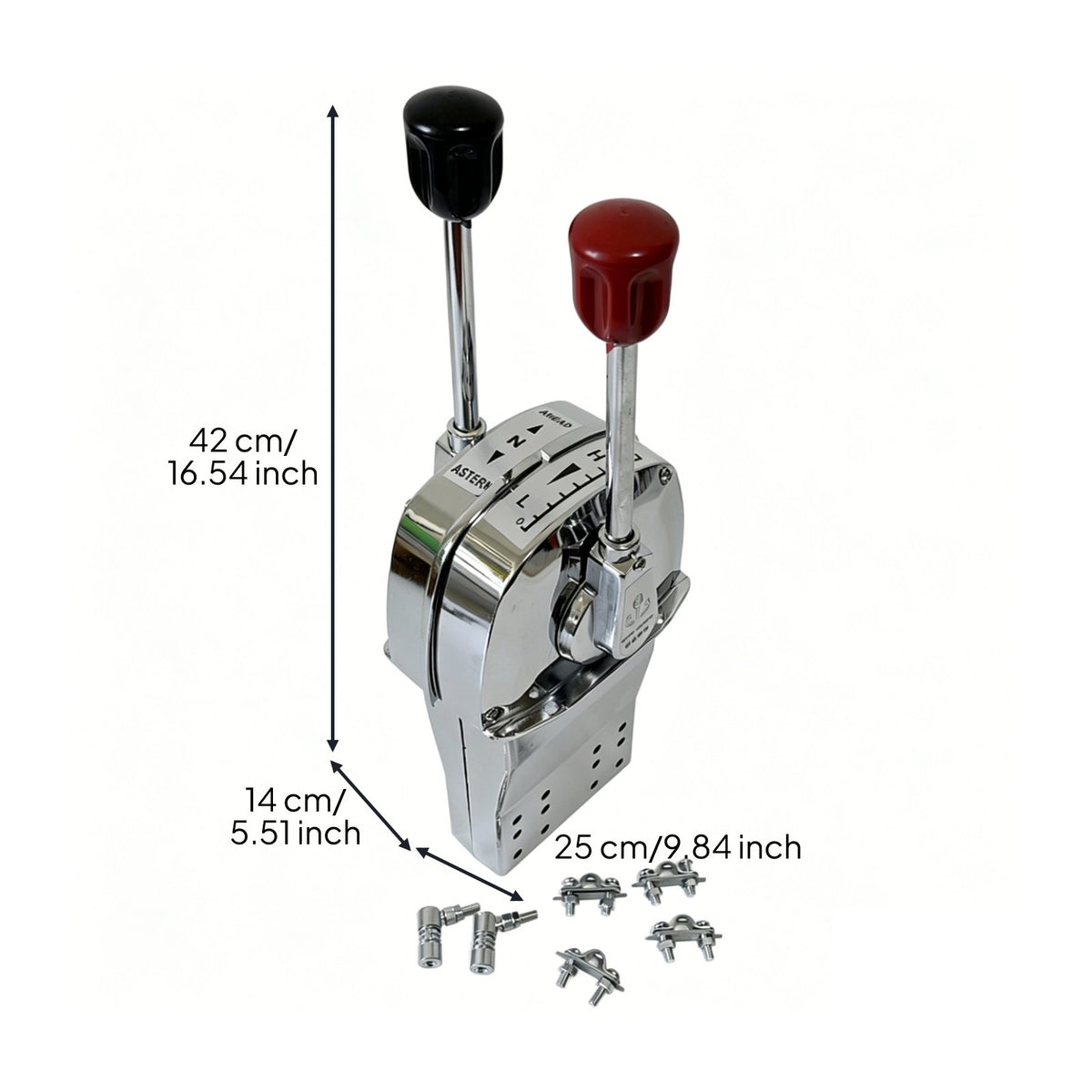 Twin Lever Control Box Twin Lever Throttle Control Desktop Mount Throttle Controller