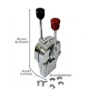 Twin Lever Control Box Twin Lever Throttle Control Desktop Mount Throttle Controller