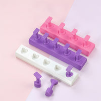 Nail Stand with Removable Holders Nonattractive Press-on Nail Stand Stable Sturdy for Manicurists