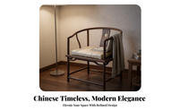 Walnut Round Chair, Sturdy Wood, Comfortable Backrest
