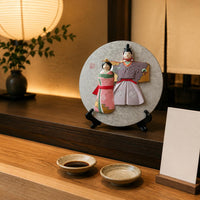 Prince Princess Ornament Painted Details Japanese-Design Decor Multicolor