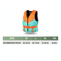 Padded Life Vest with Zipper High-Density Buoyancy Aid with Adjustable Belt Long-Lasting Life Jacket with Adjustable Straps Comfortable for Paddleboarding