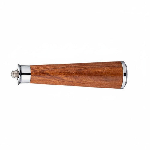 Coffee Machine Handle Replacement Espresso Wooden Portafilter Metal Structure Ergonomic Contoured Grip Universal Type Suitable for Brewing Home Cafe Workspace