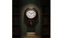 Roman Numerals Chinese-Style Wall Clock Resin Body Antique Wall Clock Hush-Quiet Movement Home Decor Vintage for Office