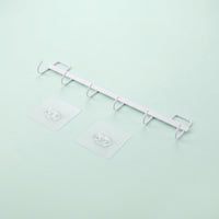 Bedroom and Closet Stainless Steel Multi-Hook Rack for Students, Removable Wall Hooks for Renters with No-Drill Design