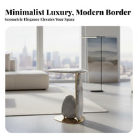 C-Shaped Sofa Table Minimalist Design Household Furniture Movable Slim fromline for Homeowners, Adults, Small Spaces, Bedroom