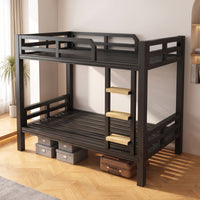 Metal Bunk Bed Space-Saving Bunk Bed Frame Compact Furniture for Teens, Students, Bedroom, Dorm Room, Hostel