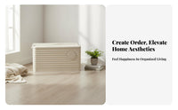 Collapsible Wheeled Box Large Capacity Household Storage Sturdy for Living Room