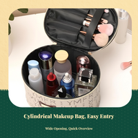Waterproof makeup bag with hook