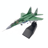 1/100 Aircraft Model with Landing Gear 1/100 Scale MiG-29 Fighter Model Detailed for Desk