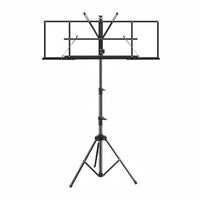 Adjustable Height Music Stand Foldable Folding Sheet Music Stand Heavy Duty Musical Instrument Accessory for Performance
