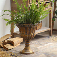 French Wabi-Sabi Style Roman Column Flower Pot