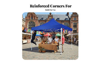 Waterproof Folding Instant Setup Gazebo Easy Setup Canopy Tent Heavy Duty Frame Portable Shelter Sun Protection for Street Vendors, Event Organizers, Temporary Carport, Markets, Sporting Events, Backyard