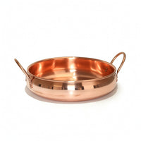 Hot Pot with Double Handles Induction-Ready Copper Pot with Handles Even Heating Cookware for Home Cooks