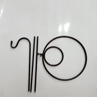 Freestanding Flat Shepherd Hook for Indoor/Outdoor Decorative Light Display