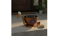 Metal Planter Iron Planter Hand Painted Garden Decor