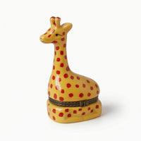 Hand-Painted Jewelry Box with Figurine Lid Decorative Ceramic Jewelry Box Glossy Collectible for Collectors