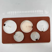 Watch Repair Tool Kit - Crystal Pressing Die with Transparent Rubber Cups (5 Pieces)