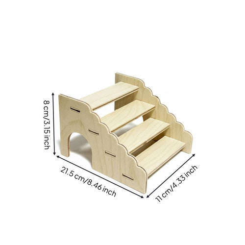 Hamster House Decorative Wooden Hamster House Two-Story Design for Enclosure