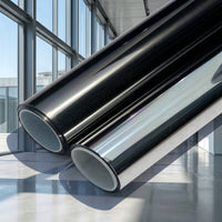 Window Film Privacy and Window Tint for Home Office, Silver Reflective Privacy Film for Bathroom, 2 Mil Window Security Film, 85% Heat Insulation