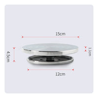 Manual Clay Turntable Fluid Rotation Aluminum Alloy Sculpting Wheel for Potters