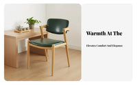 Restaurant Dining Chair Multifunctional Upholstered Dining Chair Wooden Frame Armchair Comfortable Padding Household Furniture