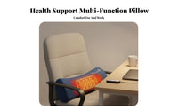 Support Pillow Ergonomic Design Memory Foam Waist Pillow Breathable Textile Electric Waist Massage Cushion for Office Workers, Commuters