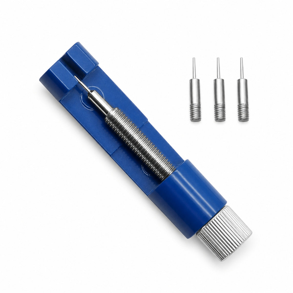 Metal Watch Link Remover with Replacement Pins Sturdy Watch Band Link Remover Handy Tool Manual for DIYers