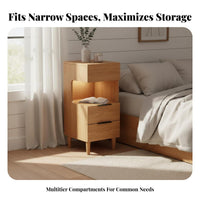 Slim Gap Cabinet Space-Saving Bedroom Furniture Minimalist Design for Homeowners