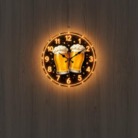 Beer Mug Wall Clock Silent Movement Beer Themed Clock Accurate Timekeeping