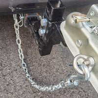 Trailer Safety Rope Anti-drop S Hook Chain 1 Meter 3500 lbs Galvanized Hook Rope Auto Modification Parts