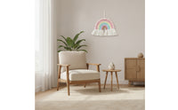 Wall Hanging with Tassels Pastel Decor Bohemian for Nursery, Kids