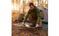 Stainless Steel Folding Table Lightweight Gas Canister heating guard Table Compact Portable Cooker Stand for Backpackers, Barbecue, Backpacking, Picnic