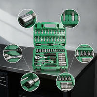 1/4-Inch Drive Bent-Handle Socket Wrench Offset Socket Wrench Kit Tight Areas Ergonomic for DIYers, Home Maintenance