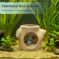 Aquarium Ceramic Hideaway Decor for Fish, Shrimp, and Reptiles - Breeding Cave and Shelter