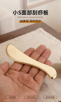 Brass Gua Sha Massage Board for Face