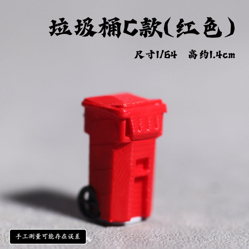 Red Trash Can C