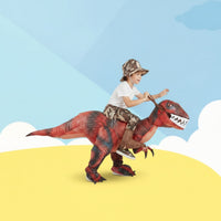 Inflatable Inflatable Dinosaur Costume Funny Inflatable Mounted Costume Comfortable Apparel Easy to Use for Stage Performances
