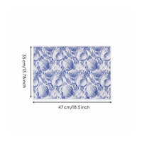 blove and White Porcelain Decal Clear Pattern Underglaze Decal Sheet Easy to Cut Underglaze Transfer Paper for Oven Firing